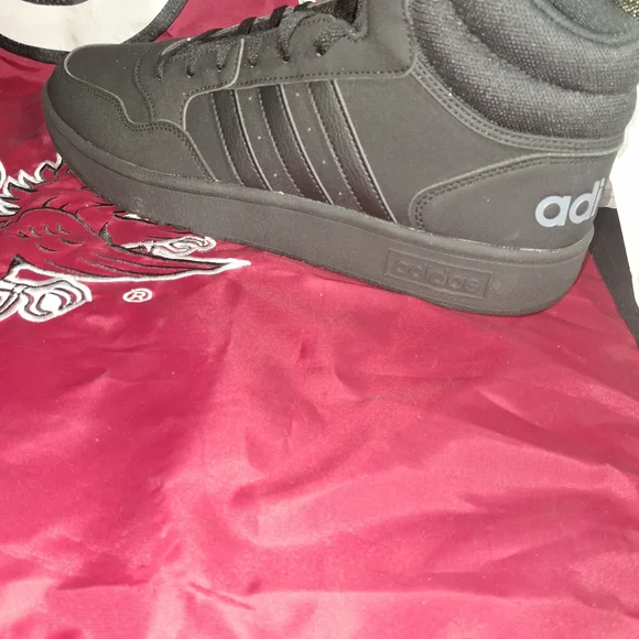 Adidas Men's High-Top Black Sneakers - Picture 3 of 4